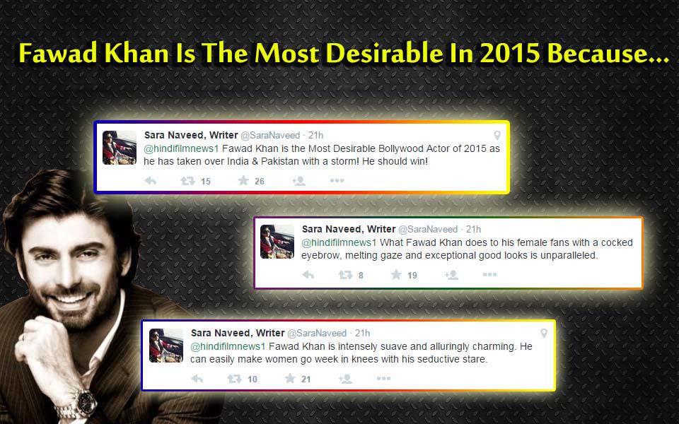 Bollypoll's tweet photo. RETWEET #MostDesirable2015 #FanSpeak @_fawadakhan_ is the most desirable because... Vote-> http://t.co/PNoWNVsfQM http://t.co/A1gzgtL1Qw