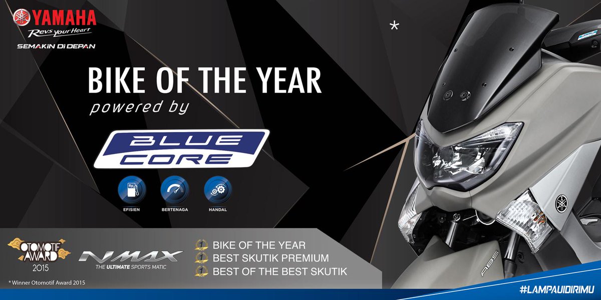 azaria88's tweet image. #YamahaID #Nmax dgn #BlueCoreTech terpilih sebagai Bike Of The Year 2015 dari otomotif award!!  @YamahaIndonesia