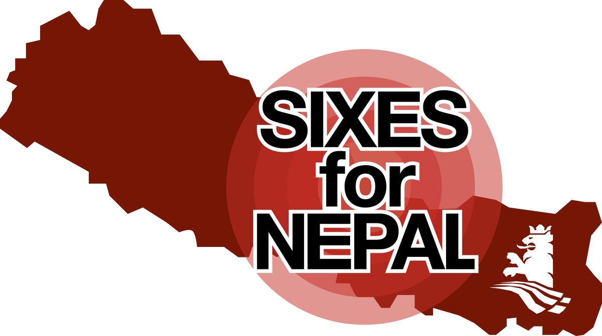 KNCBcricket's tweet photo. #CricketNL starts "Sixes for Nepal" to support after #NepalQuake. Every six in TK HK T20 &amp;Int will be awarded with €6 http://t.co/b5phtXPEfp