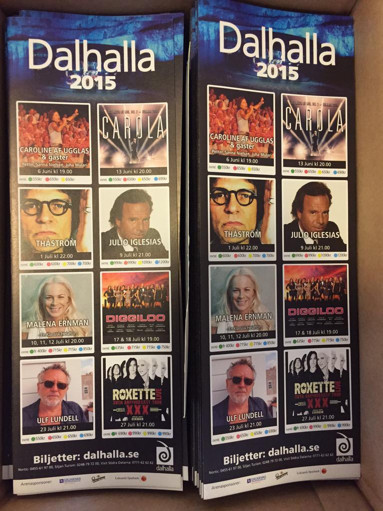 Årets #Dalhalla program levererat från tryckeriet.