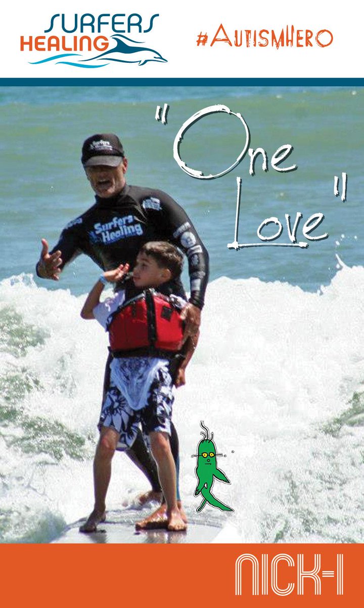 SurfersHealing's tweet photo. #AutismHeroes: @Nick_I Musician-#CommonSenseBand, Surf Instructor @PaskowitzSurfCa Original SH Instructor "One Love" http://t.co/JcI2Z9zJwt