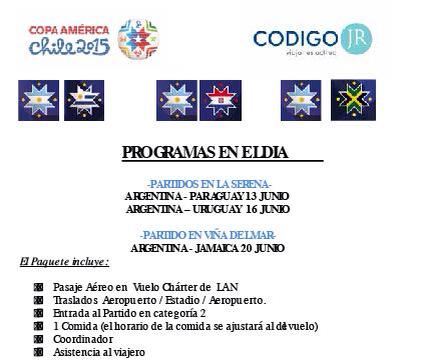 CodigoJR's tweet photo. AAAAATENCION!!!!! Copa america!!! Gracias por los RT #ViajarEsActitud cc. @JotaChun http://t.co/W3oZbfV0mY