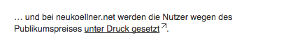 Yo, @grimme_institut, niemand hat die Absicht, unsere Leser unter Druck zu setzen. #GOA15

-> tvspielfilm.de/news-und-speci…
