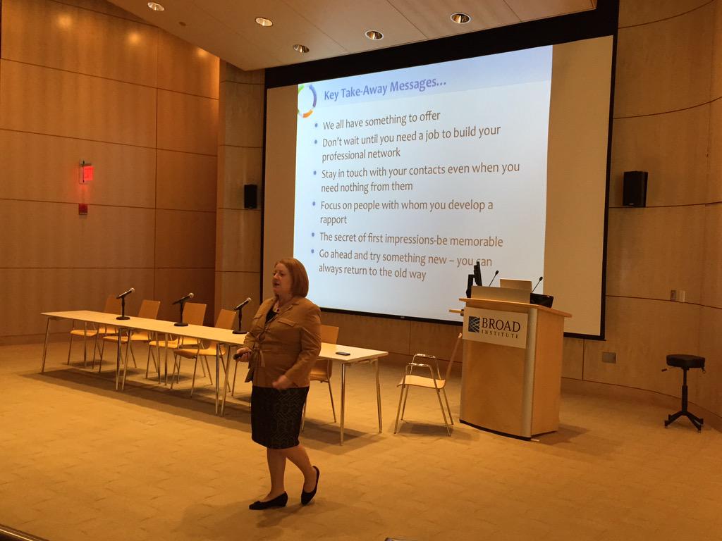 MassBiosciences's tweet photo. Another wonderful @JKamens talk. @MassBiosciences attendees learned all about #networking  #careerdevelopment http://t.co/NM2fe1pXhG