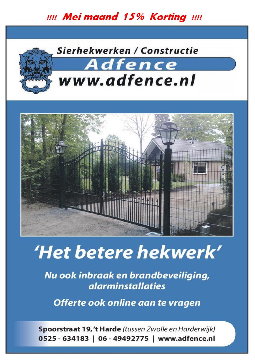 Mei Maand 15% Korting !!! #svpRT