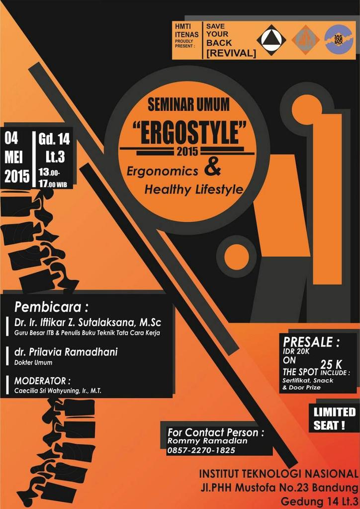 HMTI12's tweet photo. SYBR proudly present ergonomic &amp; healthy lifestyle @UMM_Itenas @LisendaITENAS @KOPMA_ITENAS @IFA_Itenas @kaba_uabm http://t.co/k26ury1t9n
