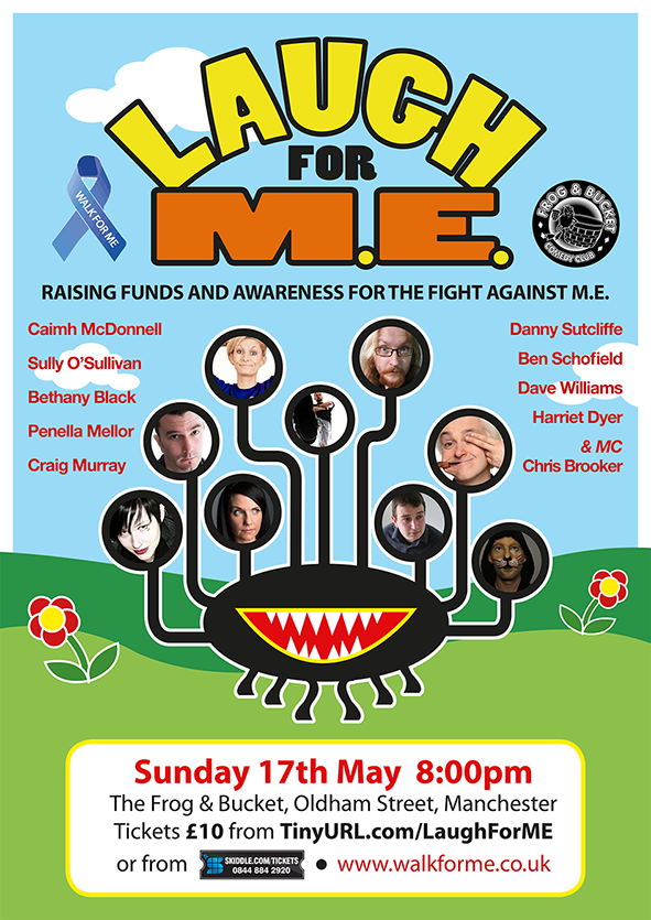TheBrookerMan's tweet photo. A stellar line for for #LaughForME on May 17th at Manchester @frogandbucket. Tickets from http://t.co/G3ao1Zv3mB http://t.co/MGFvwpRY8w