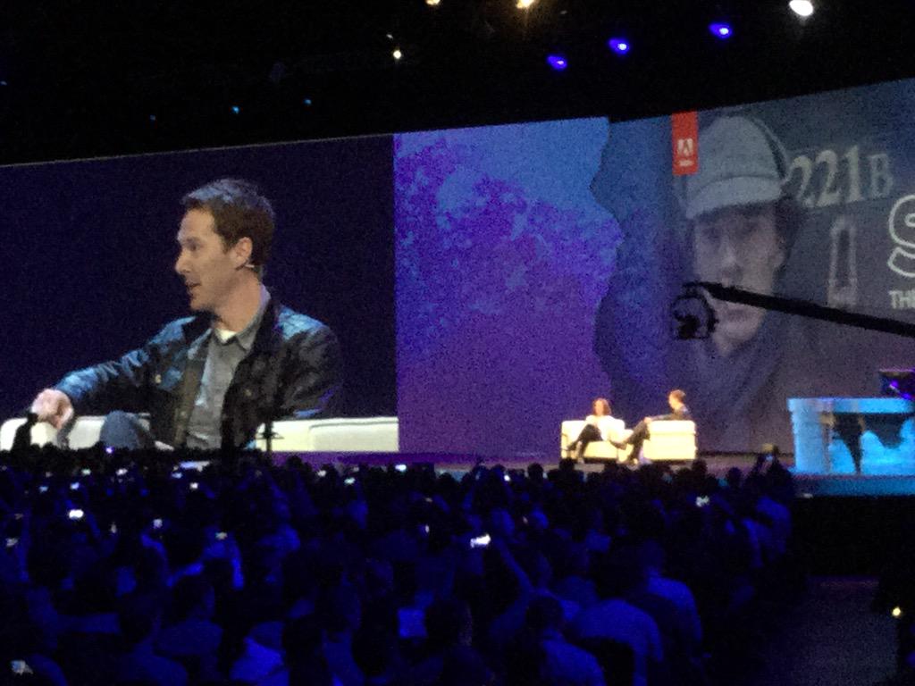 agmenzies's tweet image. #BenedictCumberbatch #AdobeSummit #Tweet4Code