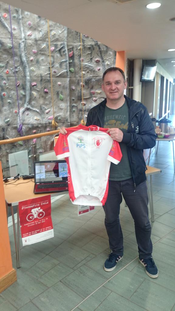 QueensSport's tweet image. Coffee morning @QueensUBelfast PEC to support @PipsCharity and @kevinmurray777 taking on the #TourdeFitz