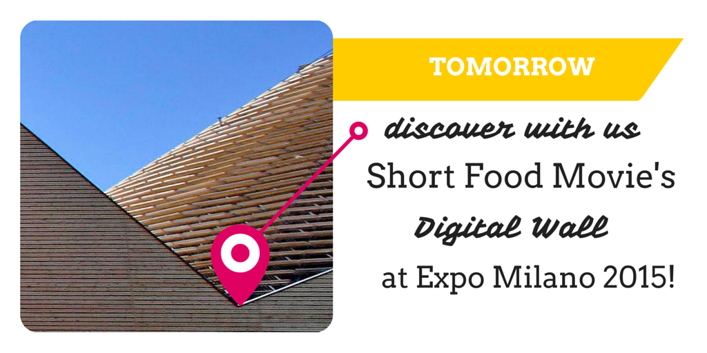 ShortFoodMovie's tweet photo. Tomorrow #ShortFoodMovie's #DigitalWall will be unveiled: follow us to discover it! @Expo2015Milano #Expo2015 http://t.co/ZUZ5jB5wXp