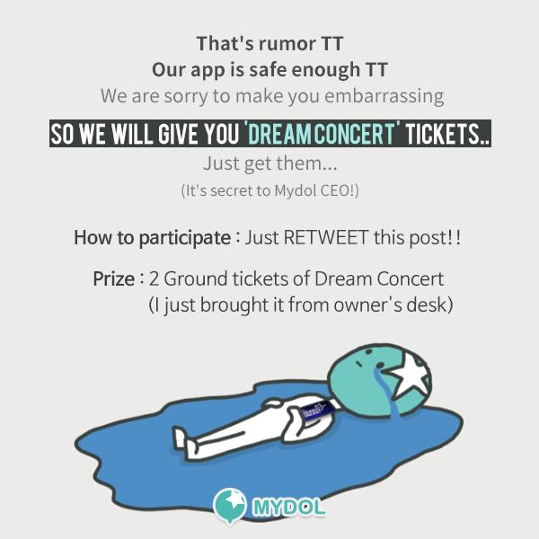 KpopStarENT1's tweet photo. Calm down your embarrassing mind with 'Dream Concert' ticket http://t.co/9ylEZfLpzN