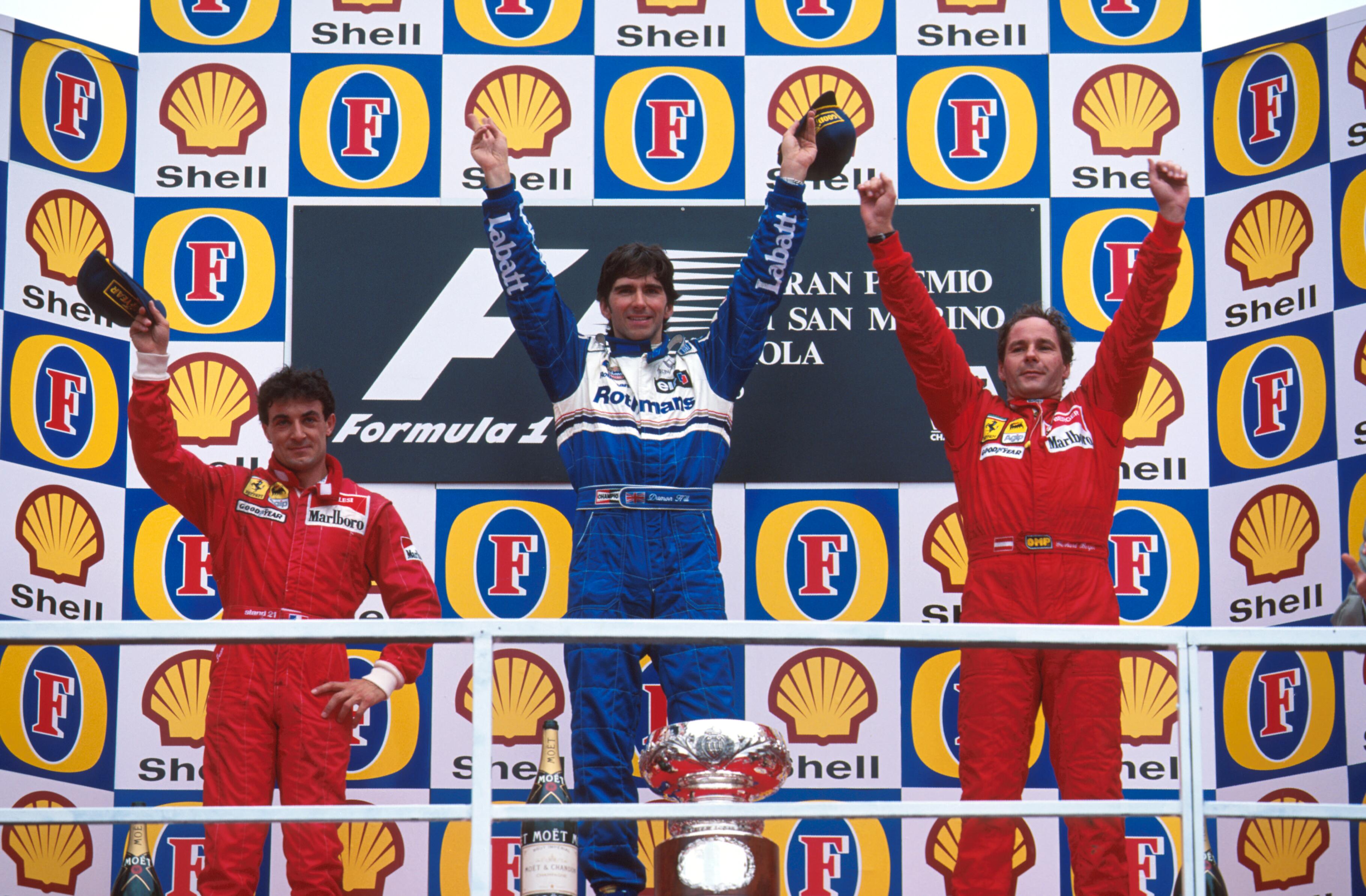 Formula 1 on Twitter: "On This Day in 1995: Damon Hill won a wet San Marino  GP from 4th on the grid #ThrowbackThursday #65YearsOfF1 #F1  http://t.co/nVSfNNaiRx" / Twitter