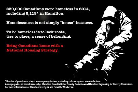 Bring Canadians Home by Ending Homelessness! #20khomes report - TODAY - 1:30 Council Chambers, #HamOnt City Hall!