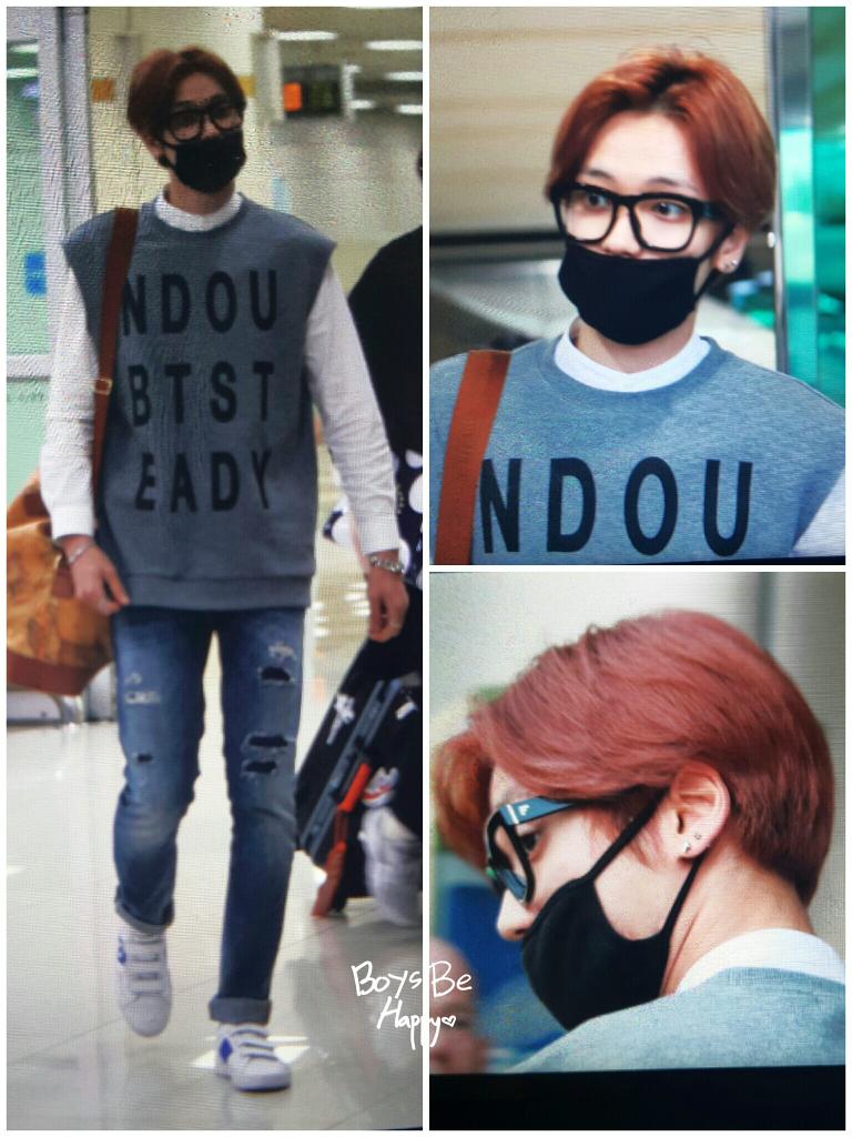 150430 김포공항 입국 #틴탑 #니엘 (<a href="/AH_NIEL_/">AH</a> ) #심쿵
잘 왔어요~~~♡ 
푹쉬고 내일보기♡-♡