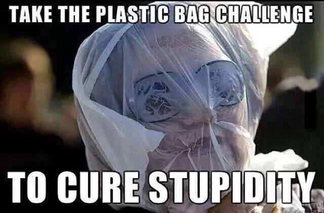 trgore's tweet photo. For those doing the #EricSheppardChallenge do the world a favor and do the #PlasticBagChallenge http://t.co/nQXppr2Pea