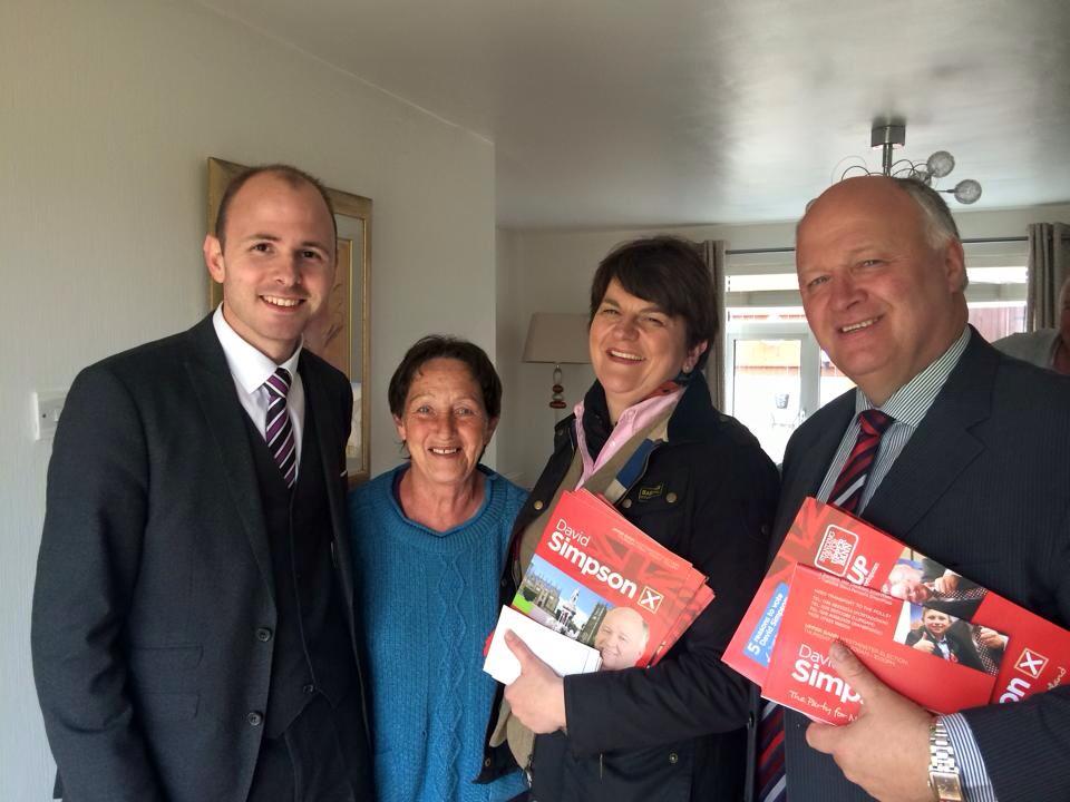 DavidSimpsonDUP's tweet photo. Just a small selection of the support we have been getting on the doors so far. Thank you to all #GE2015 #VoteSimpson http://t.co/wTefnyJO3D