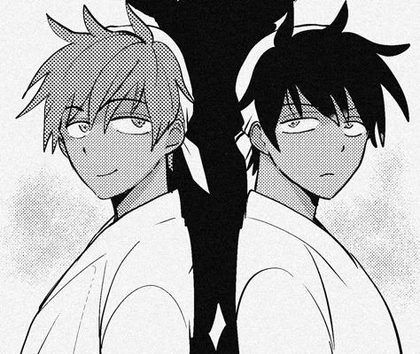 飛鳥と羽鳥は天狗に変身?するときは肌が褐色にならなかったっけ、と思い出してたら滾ったのでらくがき 