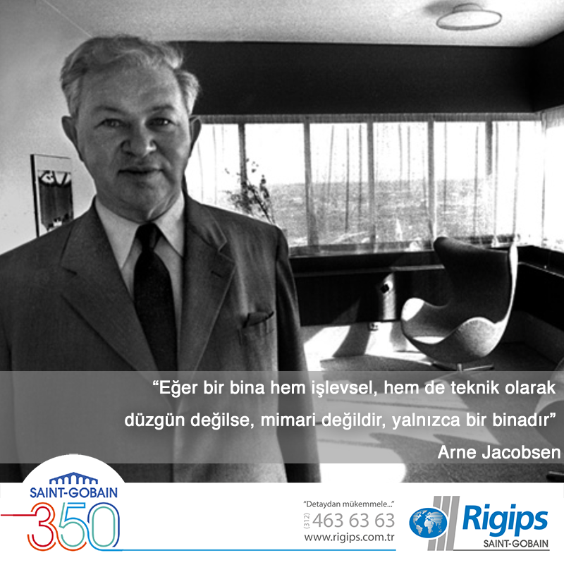 RigipsTurkiye's tweet photo. #ArneJacobsen demiş ki: #mimar #mimari #mimarsozleri #mimariyapi #mimariproje http://t.co/e5j3MY5sSj