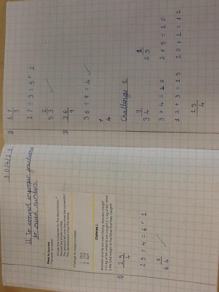 Converting fractions in Palm! Beautiful presentation <a href="/foxfield/">FoxfieldPrimary</a>