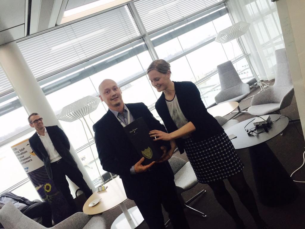 HenryHimanen's tweet photo. Congratulations once again to #SAP Nordic Solution Summit Award Winners! #TourCompleted #Helsinki #Checked http://t.co/NzwBbZWnnT
