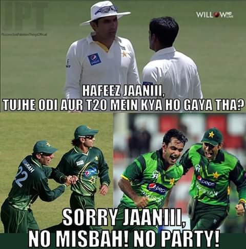 Shk__Bilal's tweet photo. Hafeez also played for jaanii :D #PakvsBan  http://t.co/qpReqiJ9OM