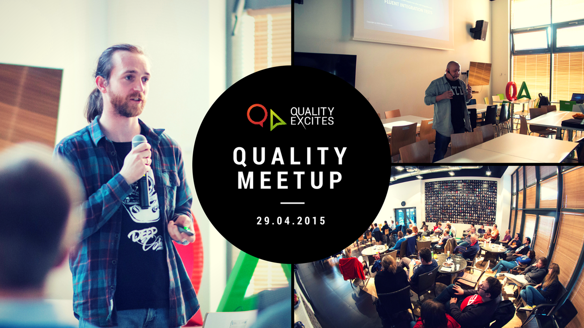 QualityExcites's tweet photo. Kolejny #qualitymeetup za nami! @mandrek44 @padcom dzięki za prelekcje! http://t.co/d67ZVM7kju http://t.co/nHfpmn0Q1j http://t.co/kqZh5iXdpN