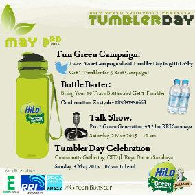 Siap-siap ya.. hari Sabtu jam 10:00 bakal ada talk show tentang #TumblerDay. Only on 95,2 <a href="/Pro2RRISby/">PRO 2 FM SURABAYA</a>