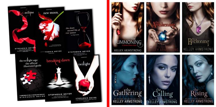 REQUESTED 
RT for The Twilight Saga (books) 
FAV for The Darkest Powers (books)