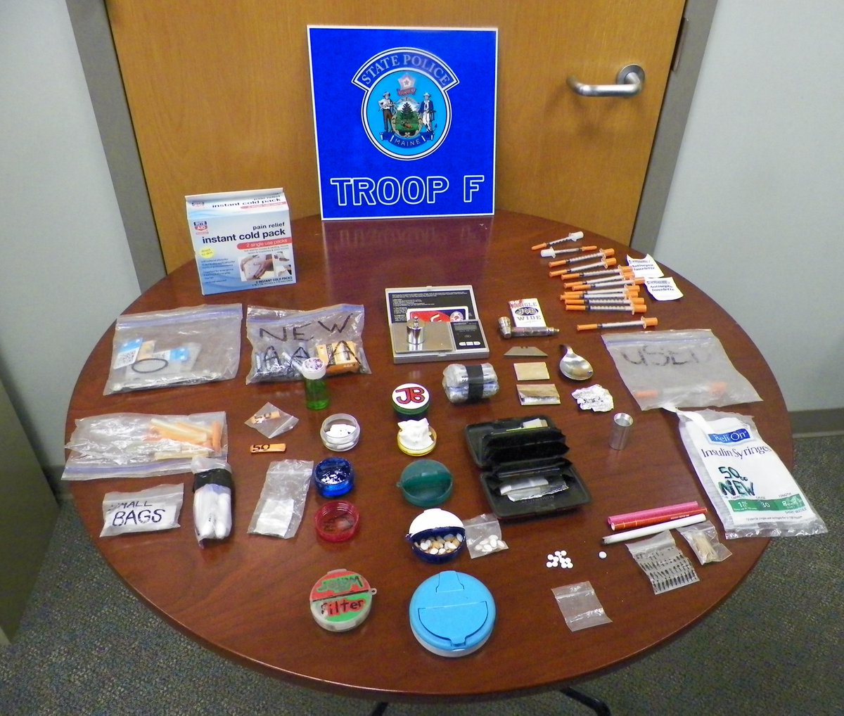 MEStatePolice's tweet photo. PRESS RELEASE: Traffic stop in Houlton leads to drug charges for Oakfield man. Info:>http://t.co/SjRbnVHUaX #MSP_F http://t.co/JPn7BpFK83
