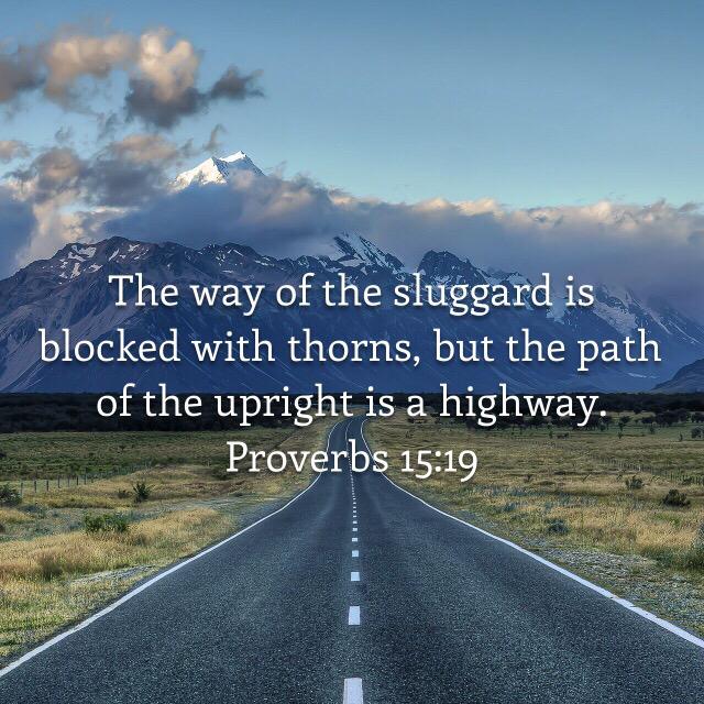 ProverbsSuccess's tweet image. &quot;...but the path of the upright is a highway.&quot; 😄 Proverbs 15:19
