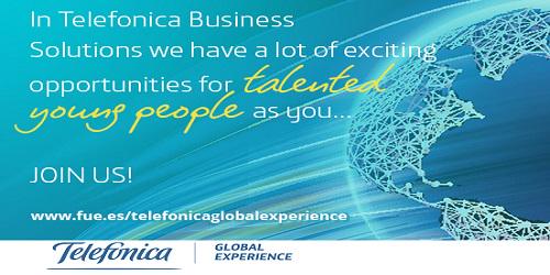 FUEONLINE's tweet photo. ¿Quieres tu carrera en Telefónica? No te pierdas Telefónica Global Experience -> http://t.co/tvzEHCKkzT #TGExperience http://t.co/r1YKdJGI1o