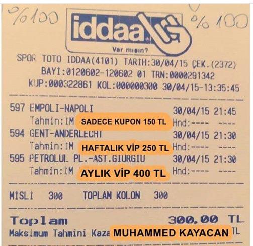 RobinTips's tweet photo. 30.04.2015 TARİHLİ KUPONUMUZDUR. 
DM ATIN YARDIMCI OLALIM. http://t.co/s6z3jsIM9Z