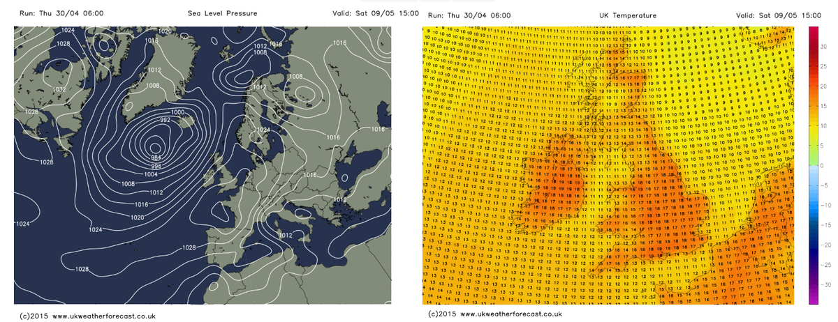 ChadWeather's tweet photo. Signs of something #warmer and more settled #weather a week this Saturday. #hopeful #highpressure #beergardenplease http://t.co/1e03Qjn4TB