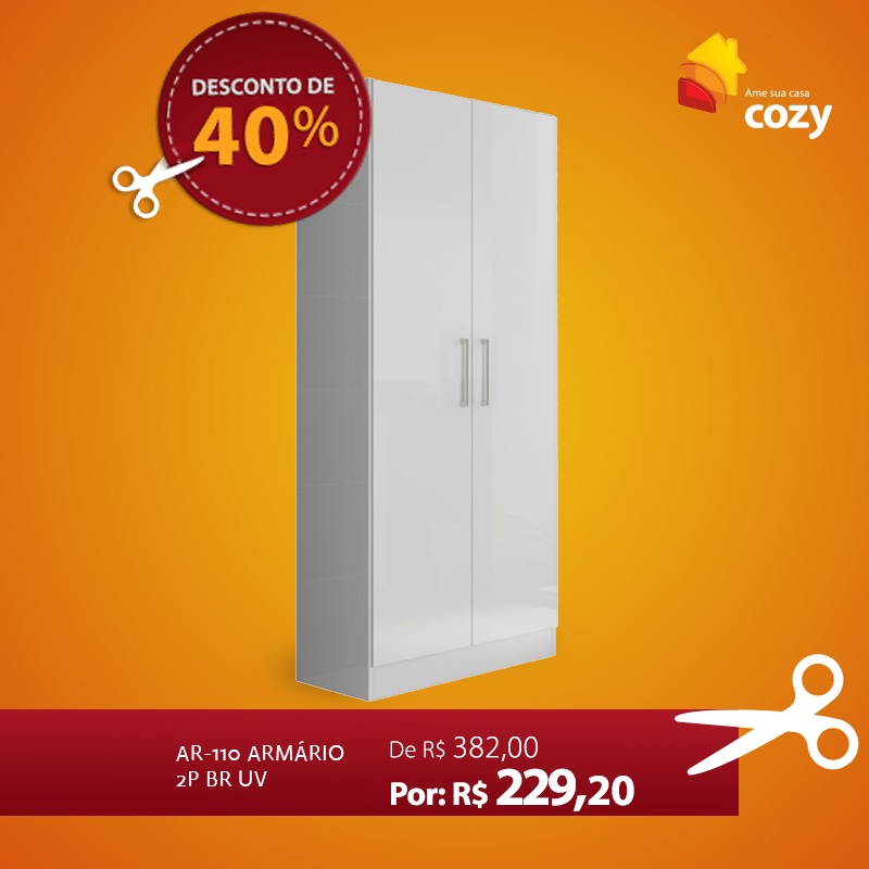 Deixar o ambiente organizado fica mais simples com esse armário da Cozy bit.ly/1ACLwrH