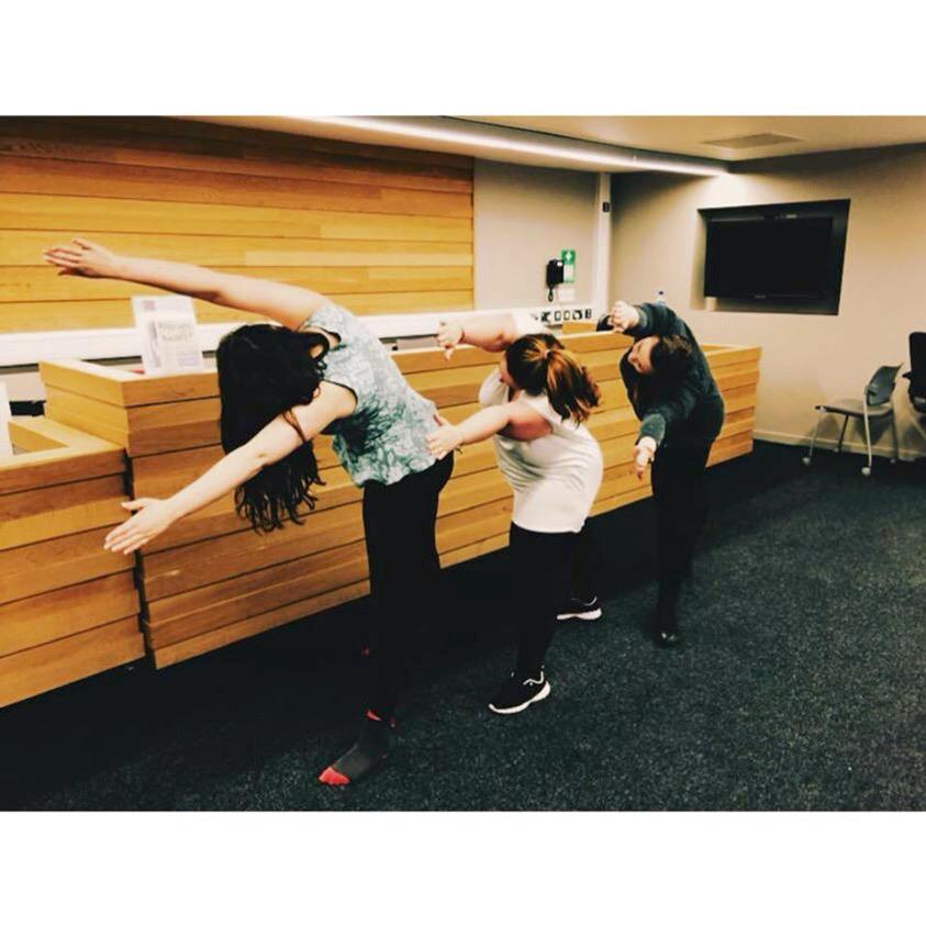 JumpCutTheatre's tweet photo. Today's rehearsal with our choreographer.. our ideas are coming to life! #JumpCut http://t.co/KugPDSpyPe