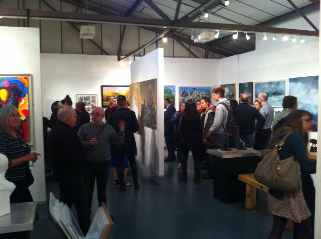 Hit_Shaker's tweet photo. Busy night at the preview for #LAF15, well done to @LpoolArtFair, lots of amazing work here! http://t.co/6ULOL9O076
