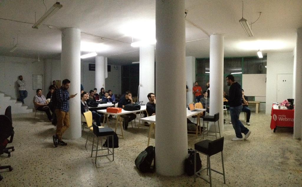 _margaritis's tweet photo. All about #AssetFlow by @thanpolas at @thetechministry, #nodejs #meetup http://t.co/cEYRsXpI2P