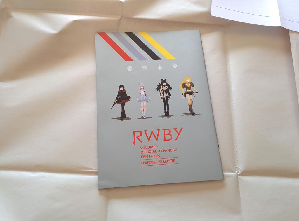 solcheung's tweet photo. Thanks for the sponsor perks, @RoosterTeeth ! My #RWBY fan book just came. So happy!! #RTSponsor http://t.co/fTnIFplEb9