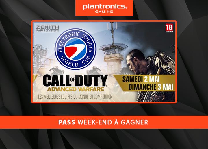 PLTgaming_FR's tweet image. Les 2 derniers pass Week-end à gagner pour les #eswccod ! RT+Follow @PLTgaming_FR &amp;amp; @esworldcup - Tirage demain 17h
