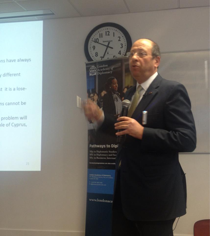 EngelbergLondon's tweet photo. Brilliant presentation by @eevriviades @ #LADCyprus on Cyprus, the EU and the Eastern Mediterranean. http://t.co/COyAlJs3ew