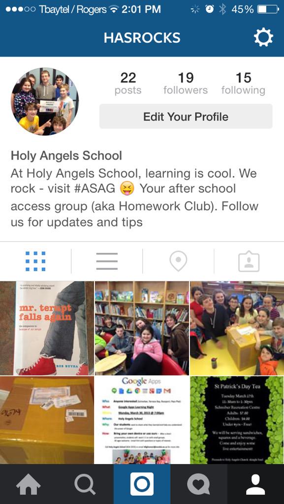 kfilane's tweet photo. @fryed We have a school Instagram - it connects us to the kids - they can post #hasrocks #studentvoice #selno http://t.co/xMDBHlpjbC