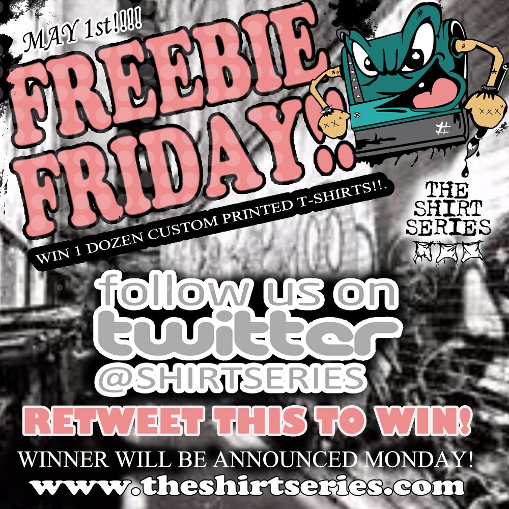 ShirtSeries's tweet photo. @ShirtSeries is giving away shirts. Follow us and retweet to win. Winner will be announced on Monday! #FreebieFriday http://t.co/zJ91wYHWu0