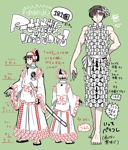 【色々スミマセン】当分リボンは見たくありません。 ど う も あ り が と う ご ざ い ま し た #RTされた数だけリボン付けた石切丸を描く