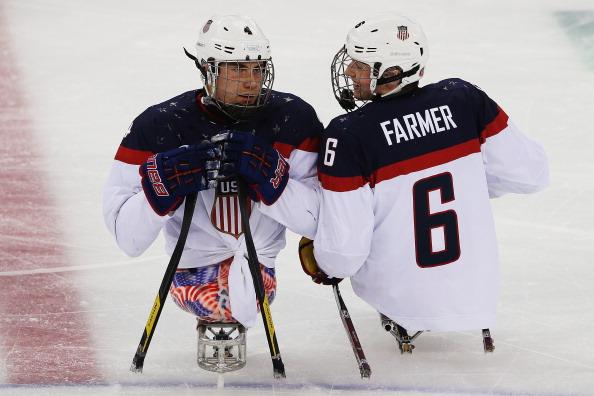 NBCSportsHockey's tweet photo. U.S. routs Italy, into IPC World Sled Hockey Championship semifinals http://t.co/9fEwKaEBa0 http://t.co/tGBgSSCOmx