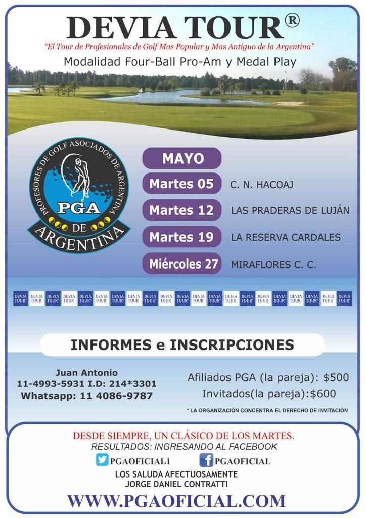 morere's tweet photo. Torneo #golf ProAm Devia Tour FourBall Medal @PGAOFICIAL1 Mes de #Mayo #Martes @NauticoHacoaj  @LRCardalesGolf http://t.co/jNVraU359O