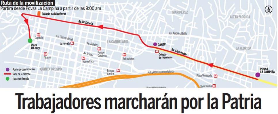 laradiodelsur's tweet photo. Conozca la ruta que seguirá la Gran Marcha por la Victoria Antiimperialista http://t.co/GFmj265OvH http://t.co/5IpPUHF9TQ