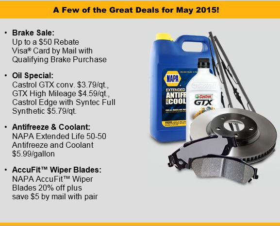 NAPAPAPAuto's tweet image. Just a few of the great deals through the month of May 2015!