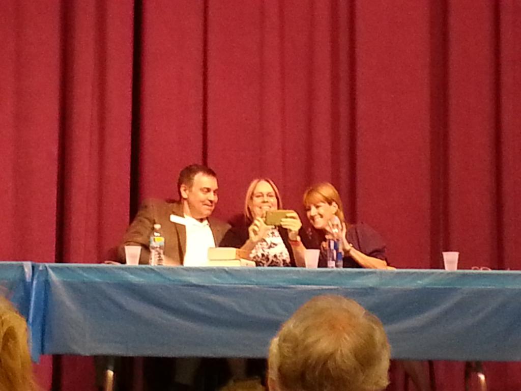 TheRoadDogDiary's tweet photo. Selfies during panel discussion demonstrating the importance of Tech&amp;Literacy @GulfCoastLiteracySummit @scgovLibrary http://t.co/REsBGWFwaV