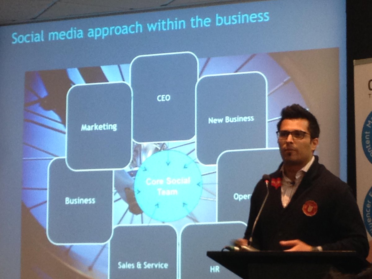 CapitaCustMgt's tweet photo. Abhishek Kakkar talks about the approach they take to managing social media within @O2 #SCSS15 http://t.co/dHmnPiDFwu