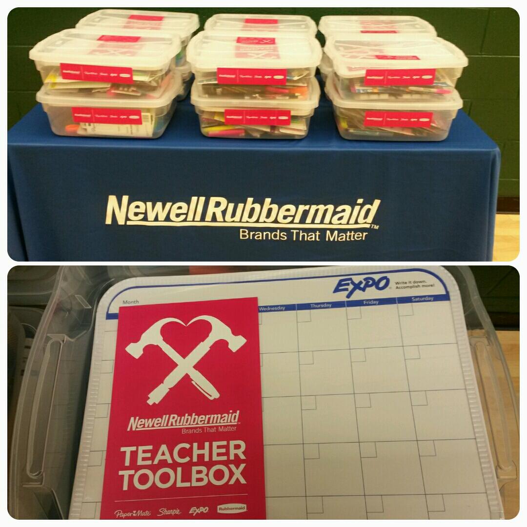 apsupdate's tweet photo. Tks @nwlrubbermaid! RT Every classroom at Boyd ES will receive a Teacher’s Toolbox along with a citywide donation. http://t.co/gkaBX5Lbwf